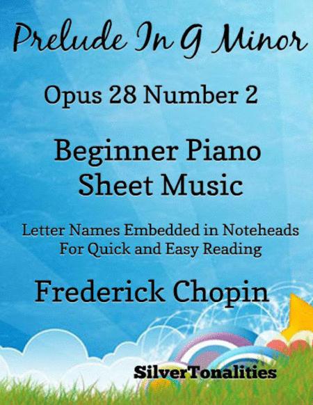 Free Sheet Music Prelude In G Minor Opus 28 Number 22 Beginner Piano Sheet Music