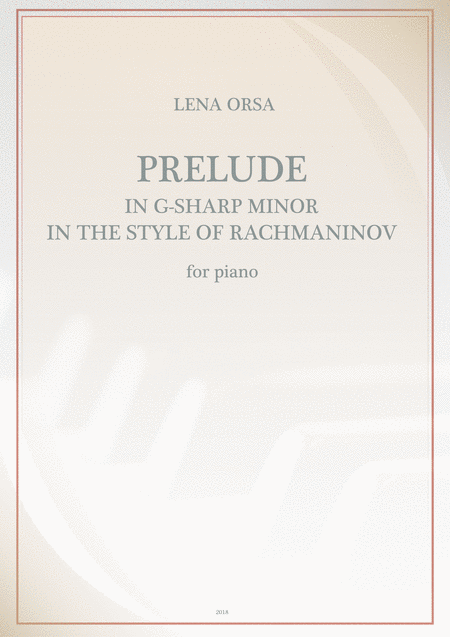 Free Sheet Music Prelude In G Sharp Minor In The Style Of Rachmaninov