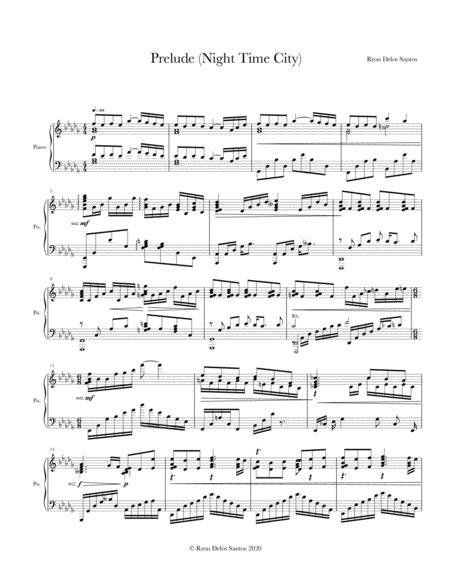 Prelude Night Time City Sheet Music