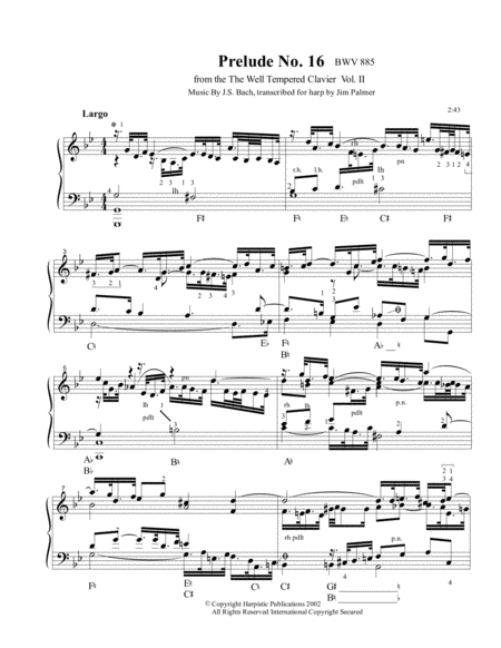 Prelude No 16 Sheet Music