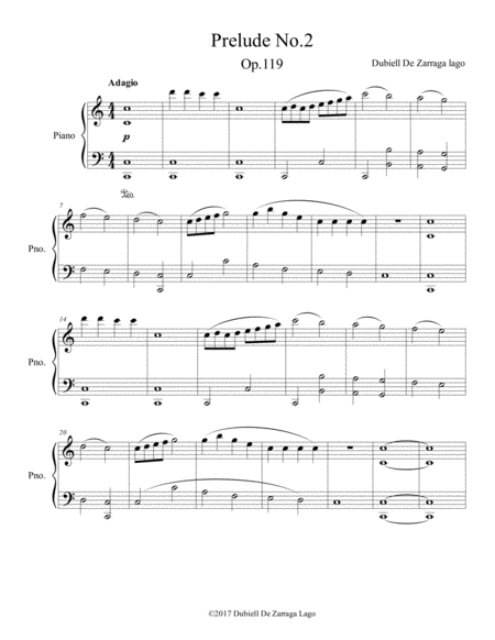 Free Sheet Music Prelude No 2 Op 119