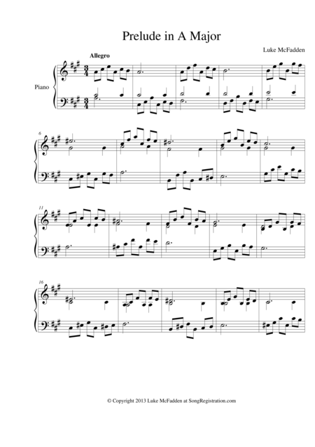 Free Sheet Music Prelude No 9