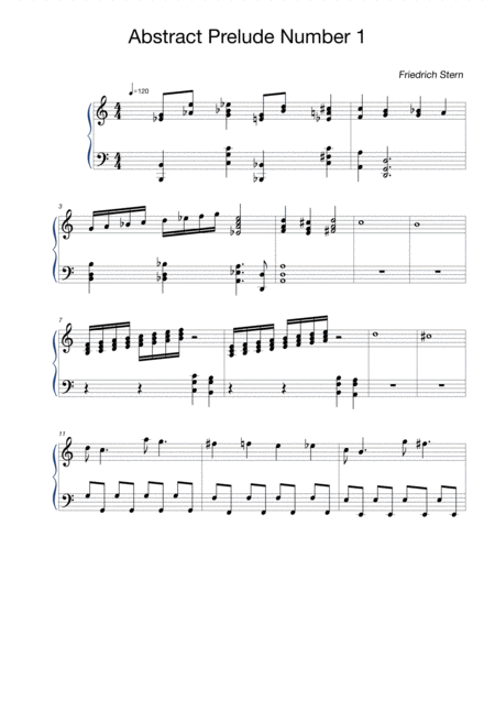 Free Sheet Music Prelude The Abstraction