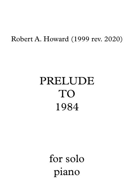 Free Sheet Music Prelude To 1984