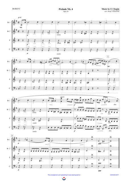 Free Sheet Music Preludes Nb 4 And Nb 20 Chopin