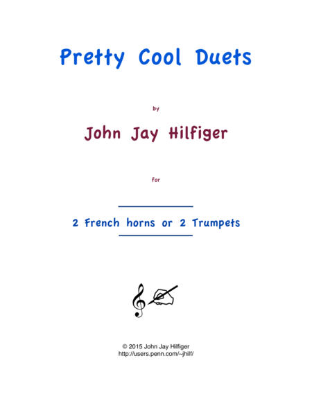 Free Sheet Music Pretty Cool Duets For French Horns Or Trumpets
