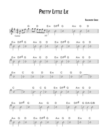 Pretty Little Lie Sheet Music