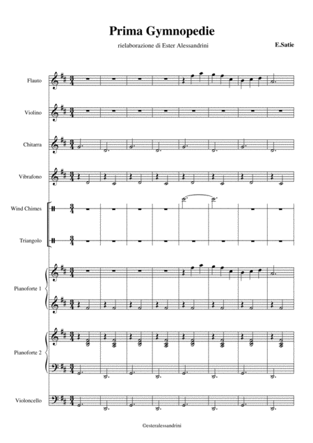 Prima Gymnopedie Sheet Music