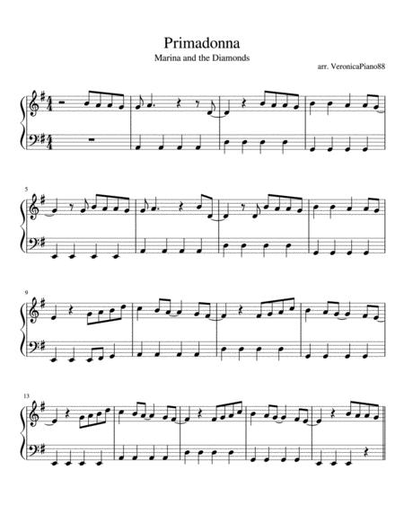 Primadonna Sheet Music