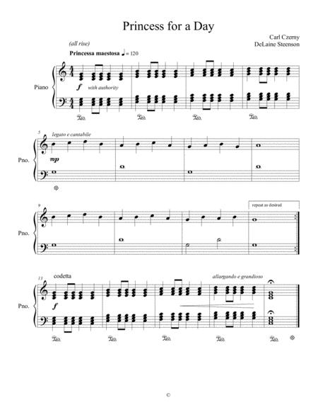 Princess For A Day Sheet Music