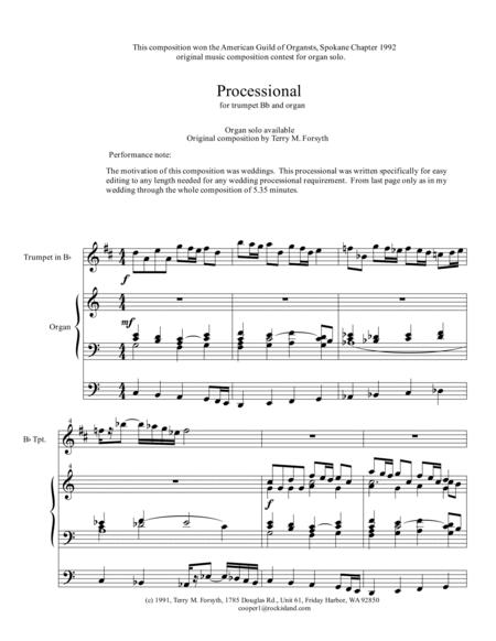 Processional With Trumpet Sheet Music