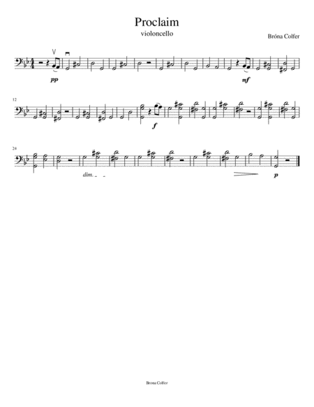 Proclaim Sheet Music