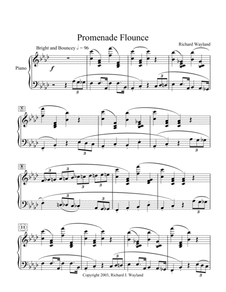 Promenade Flounce Sheet Music