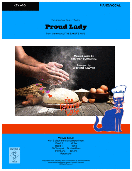 Proud Lady From The Bakers Wife Vocal Solo With 9 Piece Band Piano Vocal Sheet Music