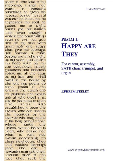 Psalm 1 Happy Are They Sheet Music