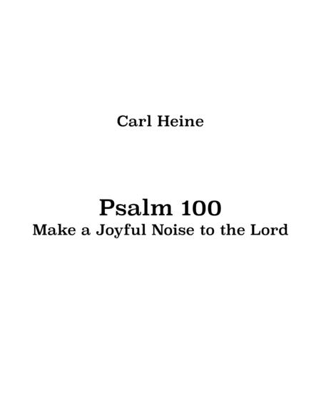 Free Sheet Music Psalm 100 Satb