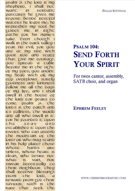 Psalm 104 Send Forth Your Spirit Sheet Music