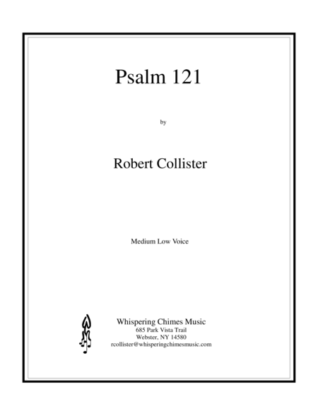 Psalm 121 Medium Low Voice Sheet Music