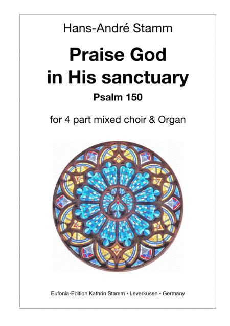 Psalm 150 For 4prt Mixed Choir And Organ Sheet Music