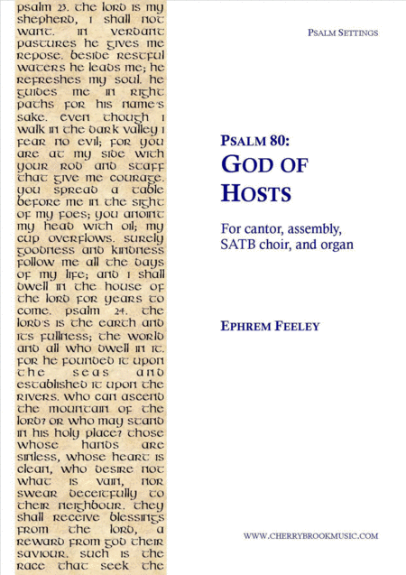 Psalm 80 God Of Hosts Sheet Music