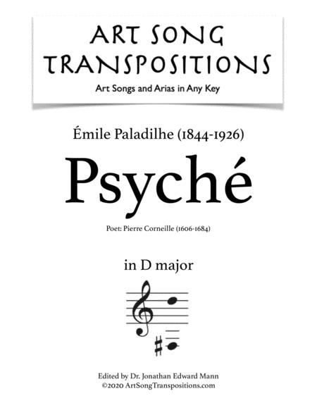 Free Sheet Music Psych Transposed To D Major