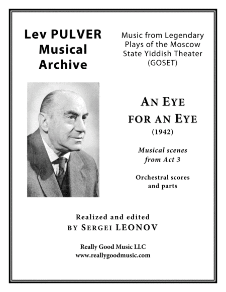 Pulver Lev An Eye For An Eye Musical Scenes From Act 3 For Symphony Orchestra Full Score Set Of Parts Sheet Music