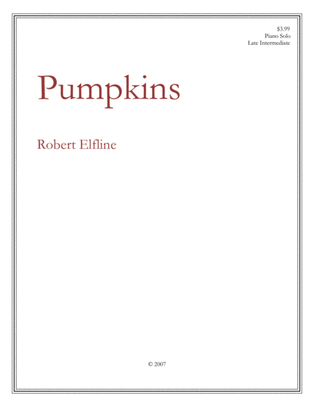 Pumpkins Sheet Music