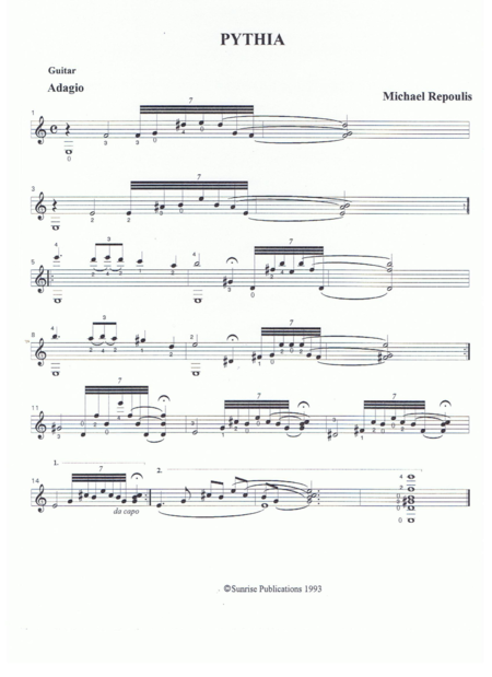 Free Sheet Music Pythia