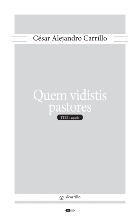 Quem Vidistis Pastores Sheet Music