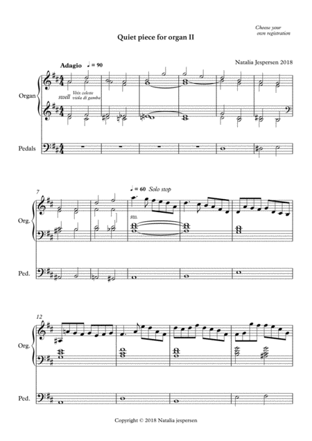 Quiet Piece Ii Sheet Music