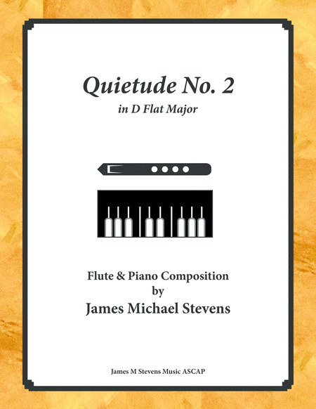 Free Sheet Music Quietude No 2 Flute Piano