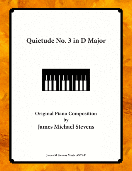 Free Sheet Music Quietude No 3 In D Major