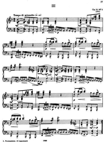 Rachmaninoff Prelude Op 23 No 3 In D Minor Original Complete Version Sheet Music