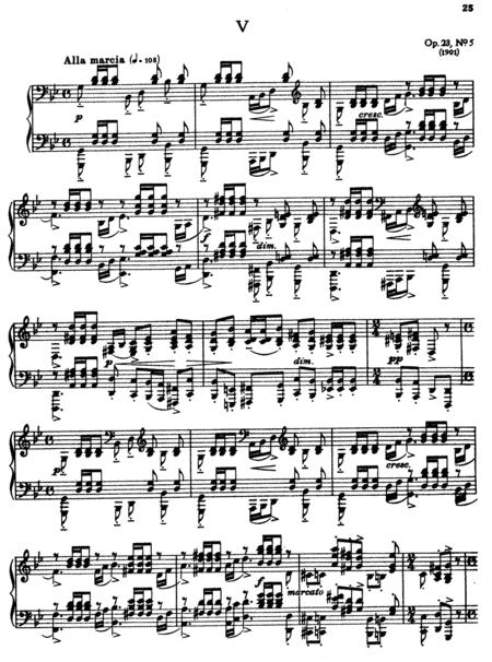 Free Sheet Music Rachmaninoff Prelude Op 23 No 5 In G Minor Original Complete Version