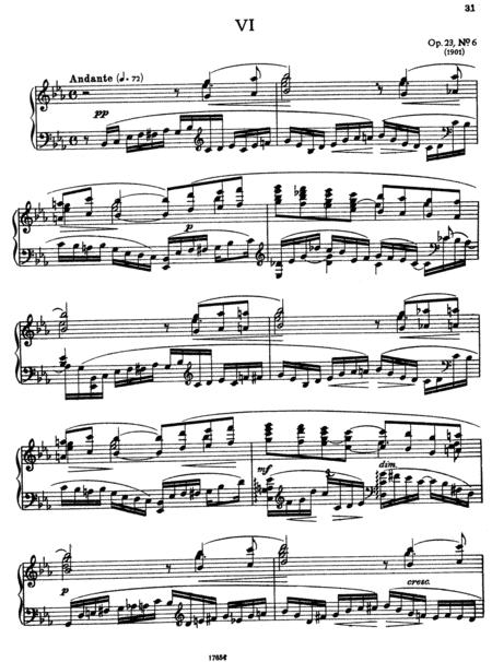 Free Sheet Music Rachmaninoff Prelude Op 23 No 6 In Eb Major Original Complete Version