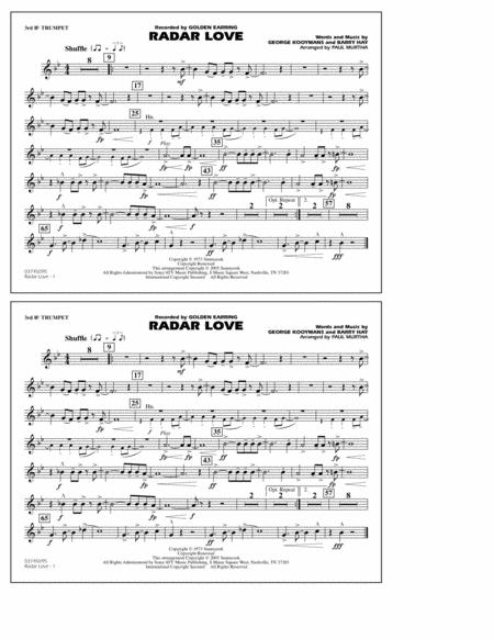 Free Sheet Music Radar Love Arr Paul Murtha 3rd Bb Trumpet