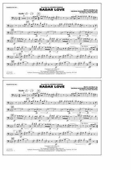 Radar Love Arr Paul Murtha Baritone B C Sheet Music