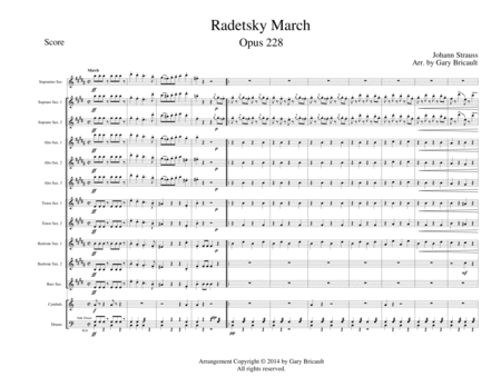 Free Sheet Music Radetsky March Opus 228