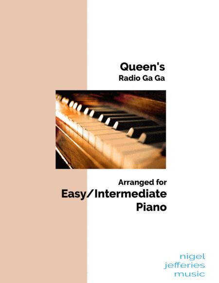 Radio Ga Ga Arranged For Easy Intermediate Piano Sheet Music