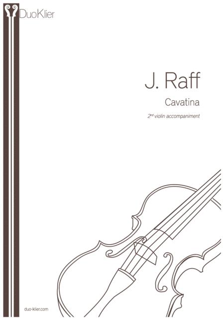 Free Sheet Music Raff Cavatina 2nd Violin Accompaniment