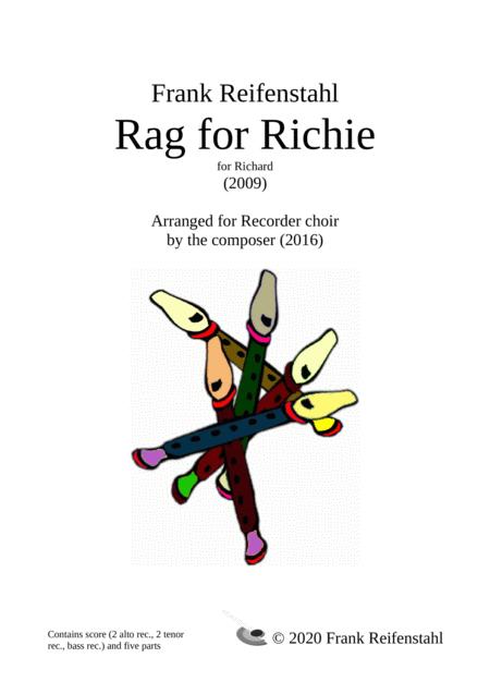 Rag For Richie Ragtime For Recorder Choir Sheet Music