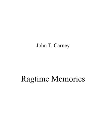 Ragtime Memories Sheet Music