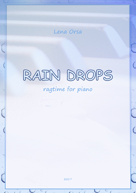 Rain Drops Ragtime For Piano Sheet Music