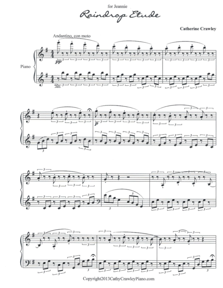 Raindrop Etude Sheet Music