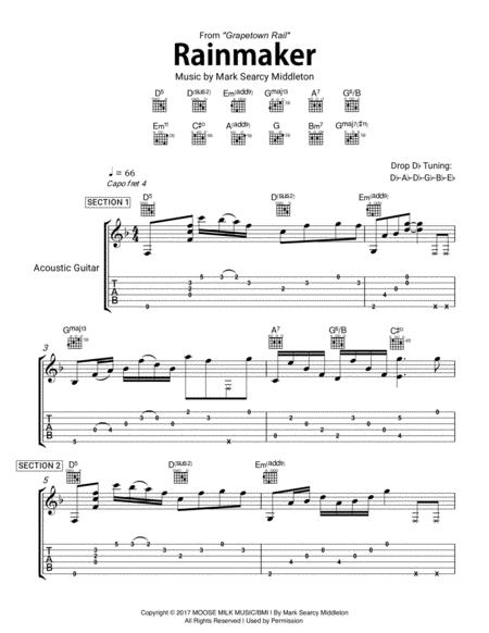 Rainmaker Sheet Music