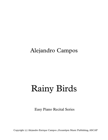 Rainy Birds Sheet Music