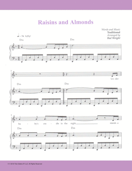 Raisins And Almonds Sheet Music