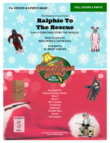 Free Sheet Music Ralphie To The Rescue From A Christmas Story The Musical Full Score Parts For Voices And 8 Piece Band