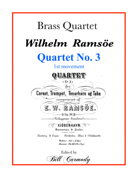 Free Sheet Music Ramse Brass Quartet Nr 3 1st Mvt