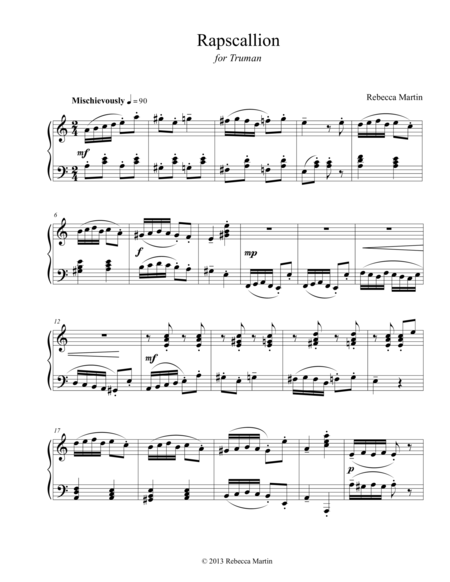 Rapscallion Sheet Music